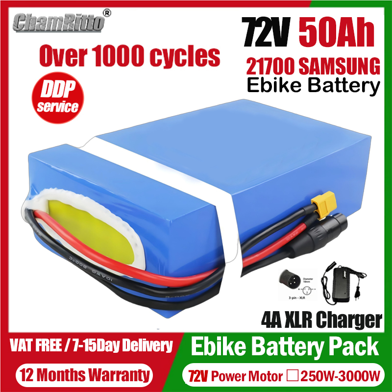 Electric Bicycle Battery 72V 30Ah - Batterie de vélo électrique 72V 20Ah