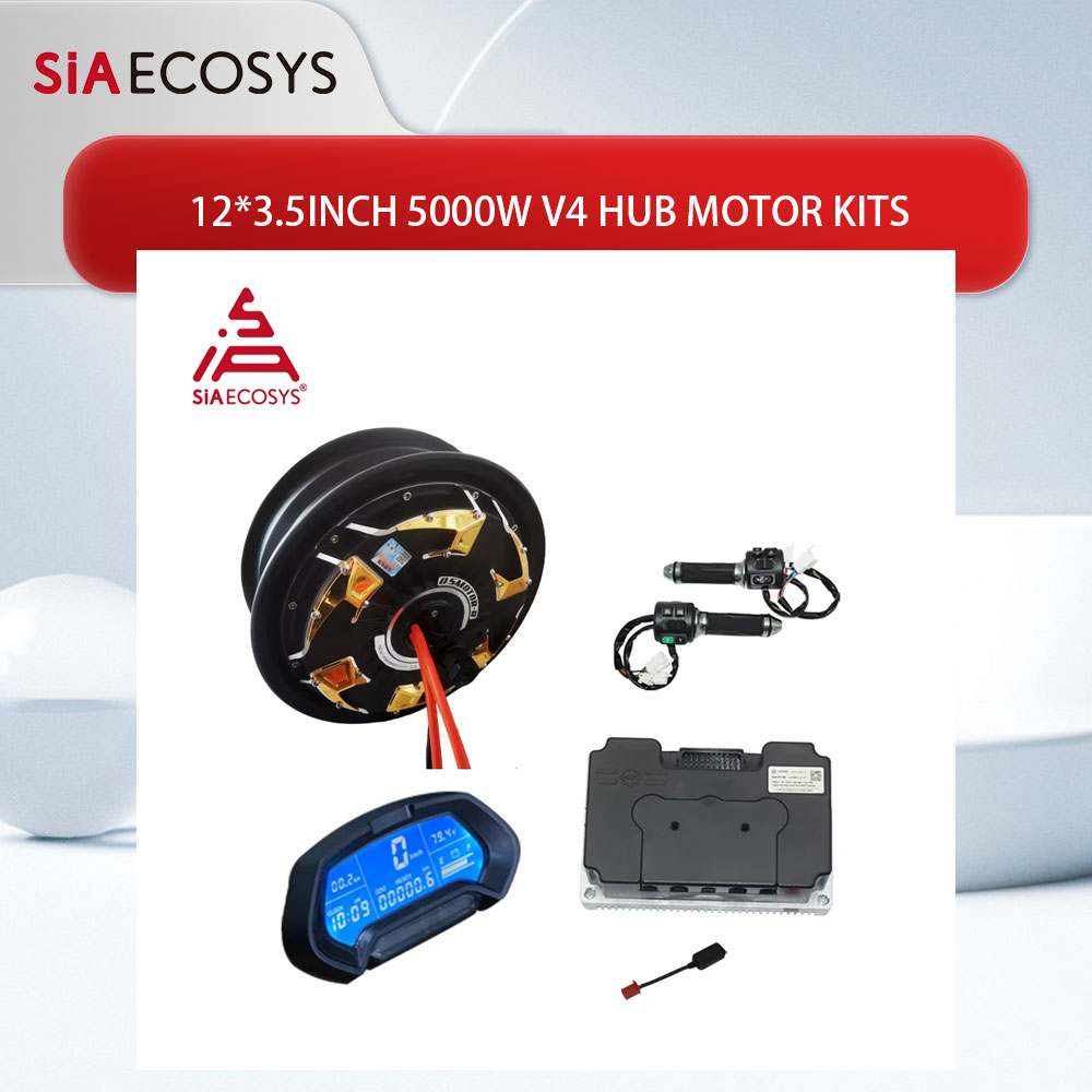 72V 5000W Hub Motor Kit - Moteur QS 12x3.5 pouces 5000W V4