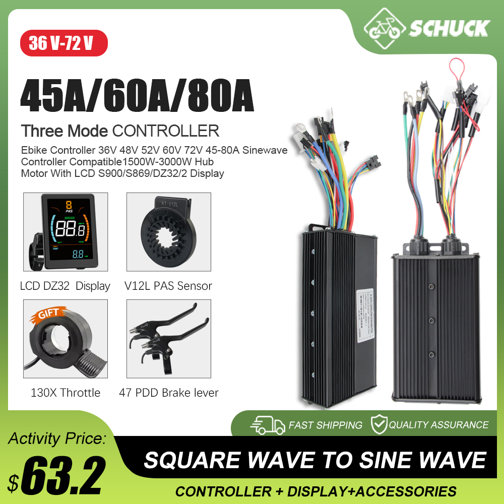 Contrôleur d'onde sinusoïdale  - Sine Wave Controller 48V 72V 80A avis et prix