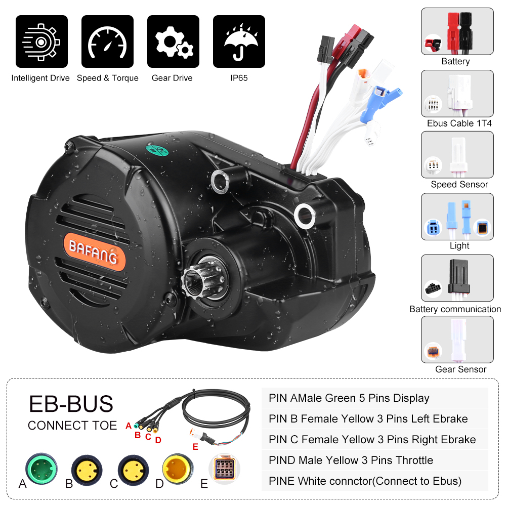 Kit de conversion de vélo élec - Mid Drive Motor Kit 52V 1000W avis et prix