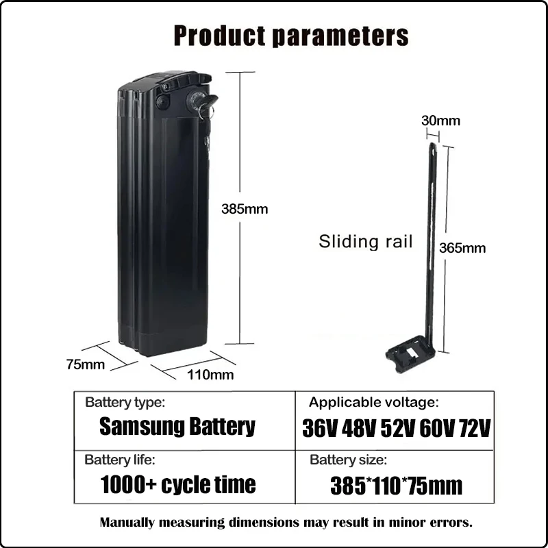 36v48v52v 60v 72v Bafang 1000w - Electric Bicycle Battery 72V 30Ah avis et prix