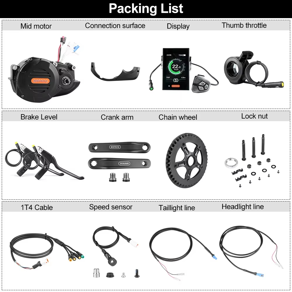 Bafang M620 G510 48V 52V 1000W - Mid Drive Motor Kit 52V 1000W avis et prix