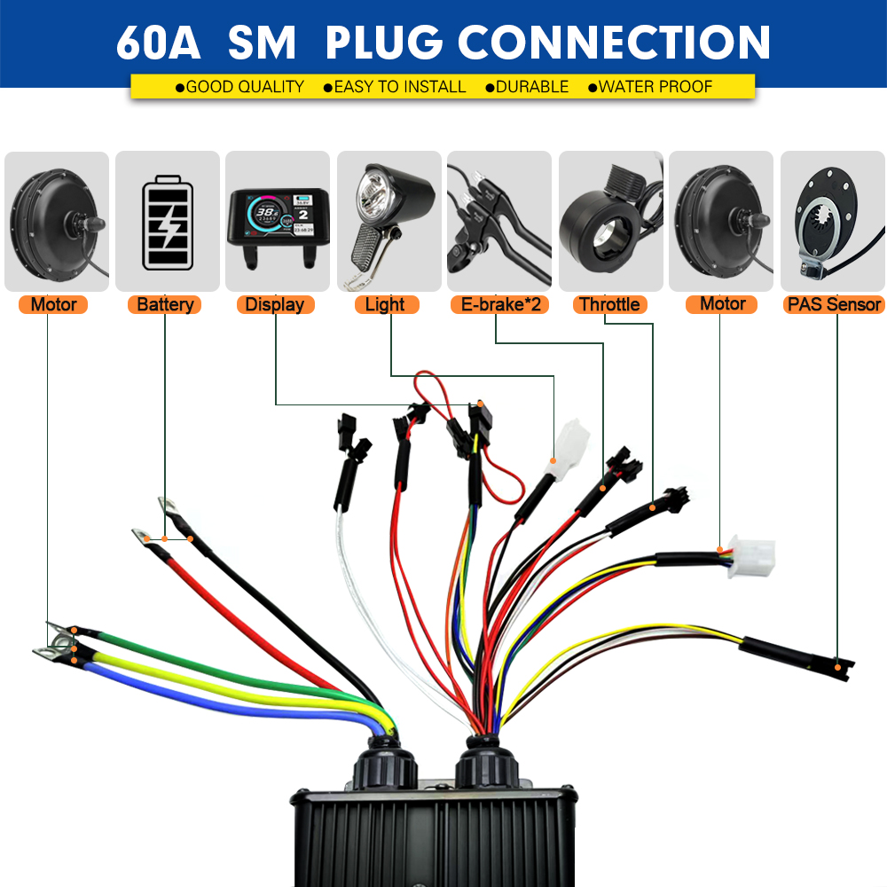 Contrôleur d'onde sinusoïdale  - Sine Wave Controller 48V 72V 80A avis et prix
