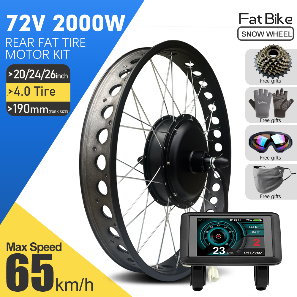 Kit de conversion de vélo élec - Fat Tire Ebike Conversion Kit 2000W avis et prix