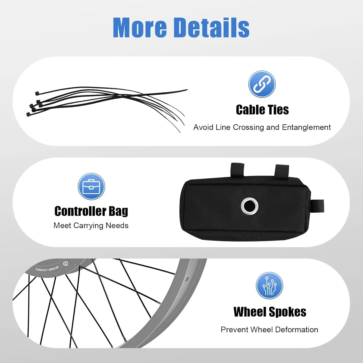 Kit de Conversion de vélo élec - 72V 5000W Hub Motor Kit avis et prix
